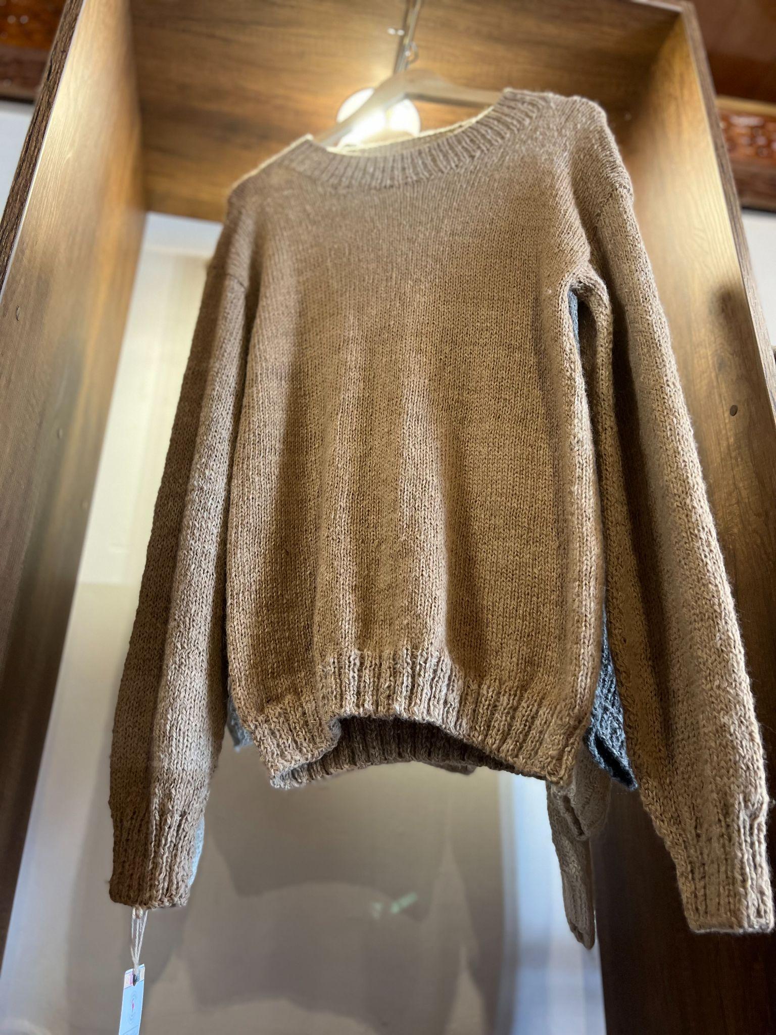 Authentic Alpaca Sweater (Tan)